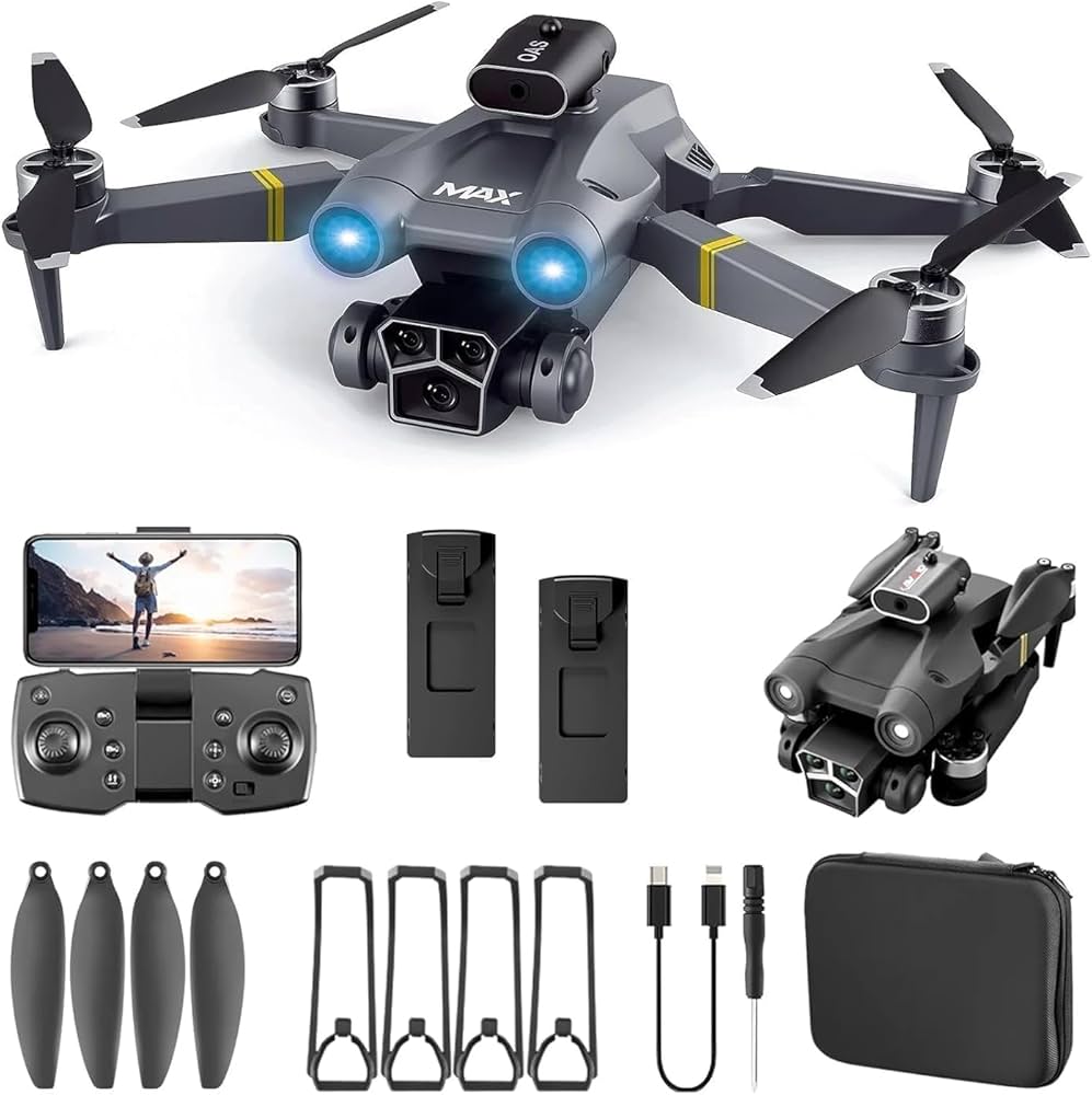 M3 MAX 4K Camera Foldable Drone with Dual Camera | WiFi FPV RC Quadcopter for Beginners & Adults - Image 2