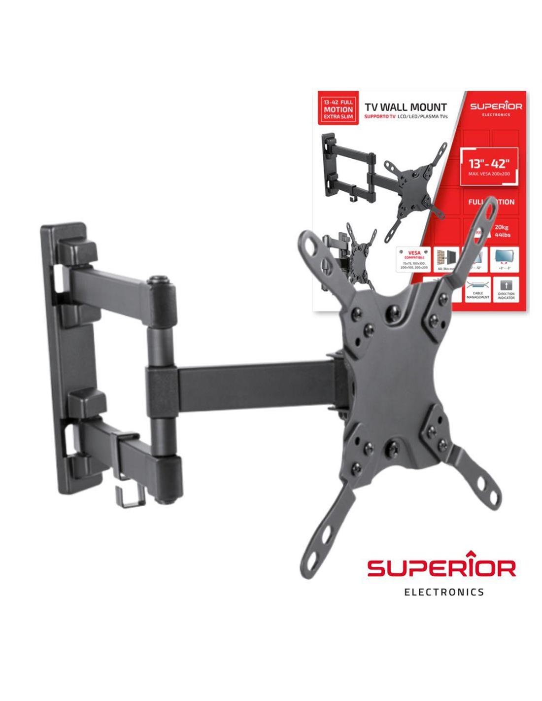 Movable TV Wall Mount 12–42 Inch Full Motion LED LCD Smart TV Bracket