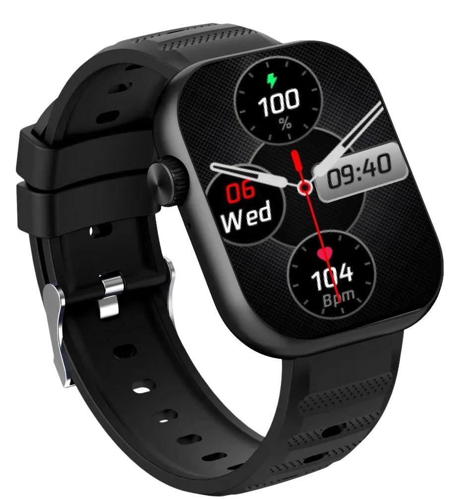 itel Alpha Edge Smartwatch | 2.0-inch HD Display | Bluetooth Calling | IP68 Water Resistant | 100+ Sports Modes | Heart Rate & SpO2 Monitor | 150+ Watch Faces - Image 3