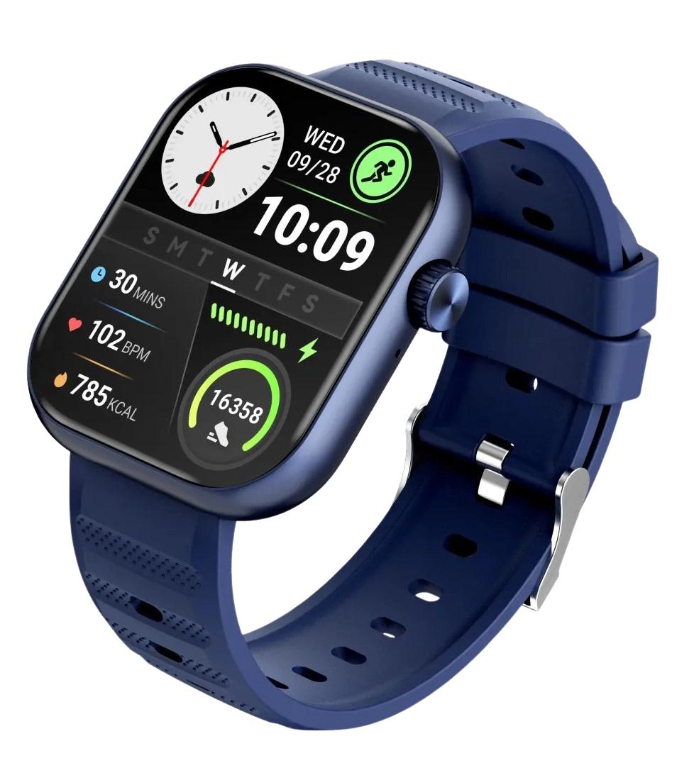 itel Alpha Edge Smartwatch | 2.0-inch HD Display | Bluetooth Calling | IP68 Water Resistant | 100+ Sports Modes | Heart Rate & SpO2 Monitor | 150+ Watch Faces